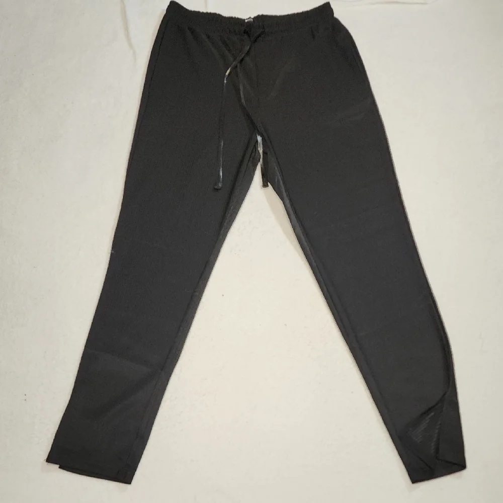 Men's Classic Black Joggers with Drawstring